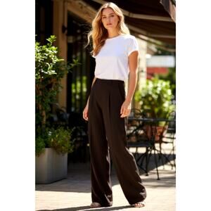Daisy Fuentes Black Mid Rise Straight Leg Pants - Size 8 New